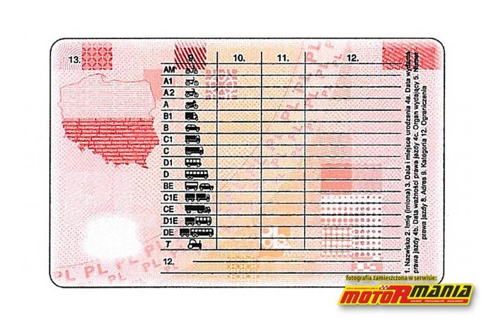 Wymagania formalne prawo jazdy A1