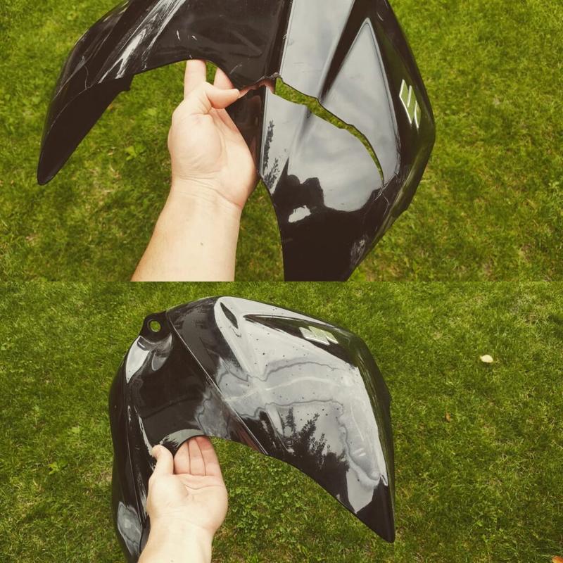 Naprawa plastików motocykla