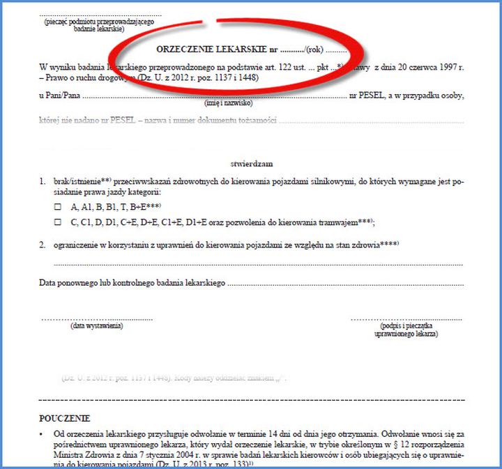 Wymogi zdrowotne dla kierowców