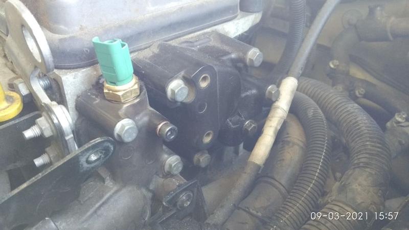 Lokalizacja termostatu Peugeot 206