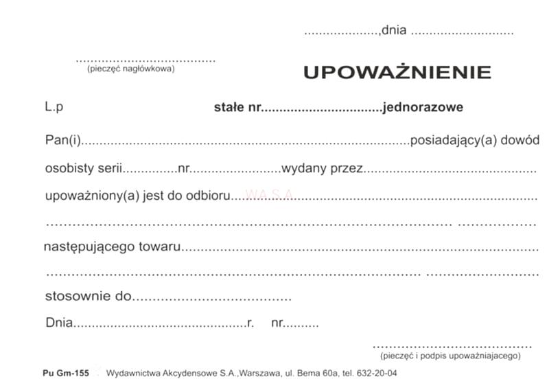 Jak napisać upoważnienie