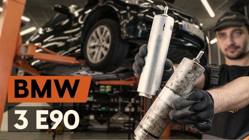 Lokalizacja filtra paliwa BMW E90