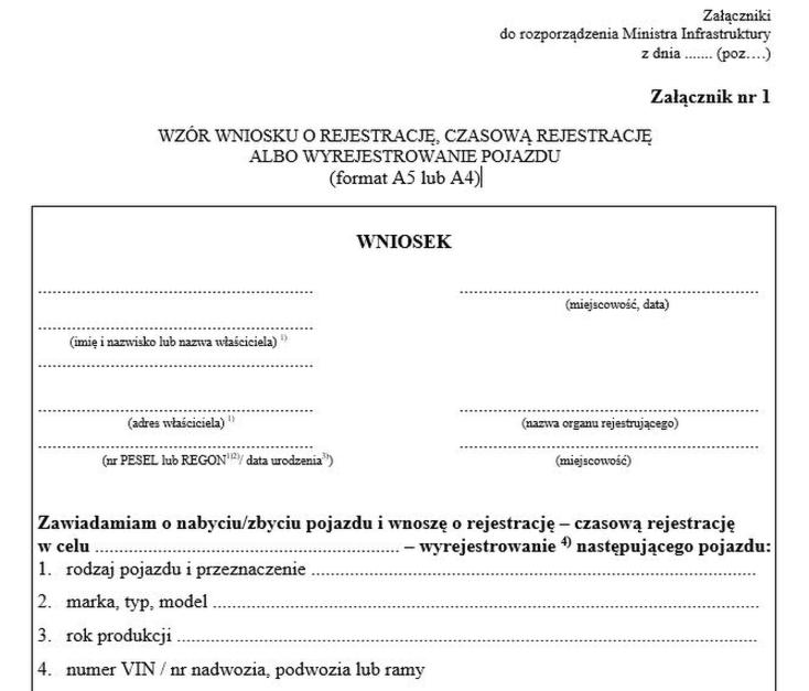 Terminy przerejestrowania pojazdu