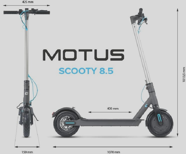 Jakie osiągi ma motus scooty 8.5 dzięki swojej mocy silnika?
